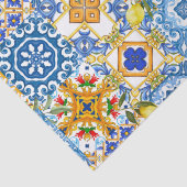 Mediterrane tegels, majolica, Siciliaanse stijl Tissuepapier (Detail)