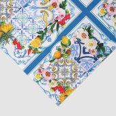 Mediterrane tegels, majolica, Siciliaanse stijl Tissuepapier (Detail)