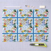 Mediterrane tegels, majolica, Siciliaanse stijl Tissuepapier (Craft)