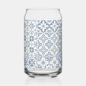 Mediterrane Tegels, Marokkaans, Majolica, Azulejo Blikvorm Glas (Voorkant)