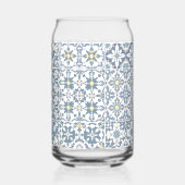 Mediterrane Tegels, Marokkaans, Majolica, Azulejo Blikvorm Glas (Achterkant)