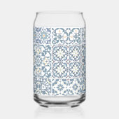 Mediterrane Tegels, Marokkaans, Majolica, Azulejo Blikvorm Glas (Voorkant)