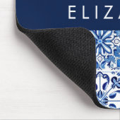 Mediterrane Tegels, Portugees, Azulejo, Jouw naam Muismat (Hoek)