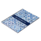 Mediterrane Tegels, Portugees, Azulejo, Jouw naam Notitieboek (Linkerzijde)