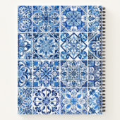 Mediterrane Tegels, Portugees, Azulejo, Jouw naam Notitieboek (Achterkant)