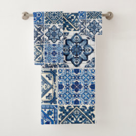 Mediterrane Tegels, Portugees, Azulejo, Majolica Bad Handdoek