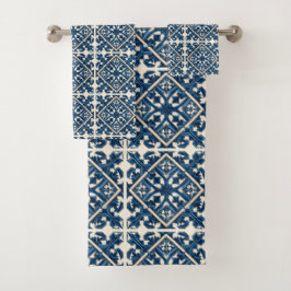 Mediterrane Tegels, Portugees, Azulejo, Majolica Bad Handdoek