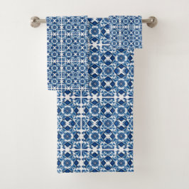 Mediterrane Tegels, Portugees, Azulejo, Majolica Bad Handdoek