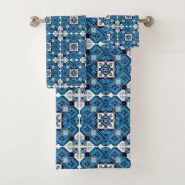 Mediterrane Tegels, Portugees, Azulejo, Majolica Bad Handdoek