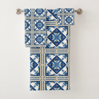 Mediterrane Tegels, Portugees, Azulejo, Majolica Bad Handdoek