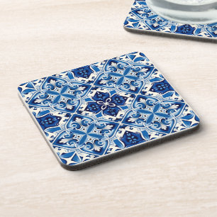 Mediterrane Tegels, Portugees, Azulejo, Majolica Bier Onderzetter