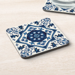Mediterrane Tegels, Portugees, Azulejo, Majolica Bier Onderzetter
