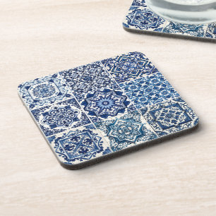 Mediterrane Tegels, Portugees, Azulejo, Majolica Bier Onderzetter
