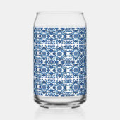 Mediterrane Tegels, Portugees, Azulejo, Majolica Blikvorm Glas (Achterkant)