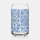 Mediterrane Tegels, Portugees, Azulejo, Majolica Blikvorm Glas (Rechts)