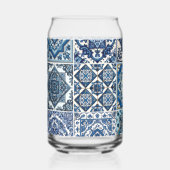 Mediterrane Tegels, Portugees, Azulejo, Majolica Blikvorm Glas (Voorkant)