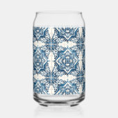 Mediterrane Tegels, Portugees, Azulejo, Majolica Blikvorm Glas (Voorkant)