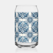 Mediterrane Tegels, Portugees, Azulejo, Majolica Blikvorm Glas (Achterkant)