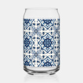 Mediterrane Tegels, Portugees, Azulejo, Majolica Blikvorm Glas (Voorkant)