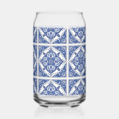 Mediterrane Tegels, Portugees, Azulejo, Majolica Blikvorm Glas (Achterkant)