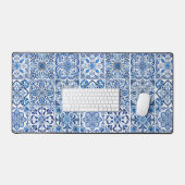 Mediterrane Tegels, Portugees, Azulejo, Majolica Bureaumat (Keyboard & Muis)