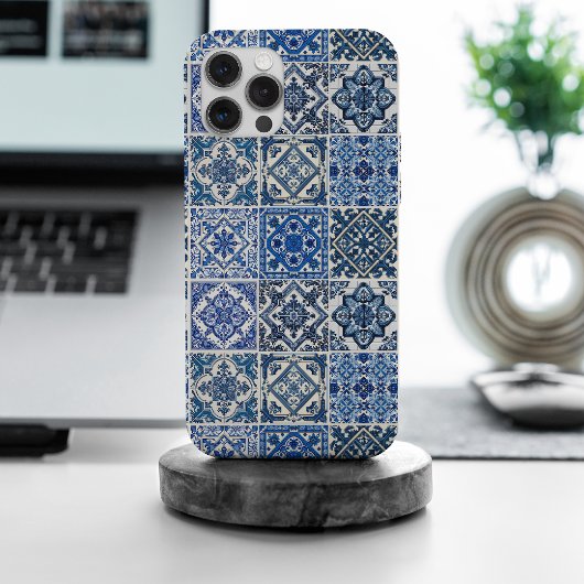 Mediterrane Tegels, Portugees, Azulejo, Majolica Case-Mate iPhone Case