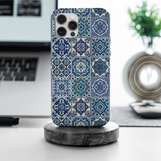 Mediterrane Tegels, Portugees, Azulejo, Majolica Case-Mate iPhone Case
