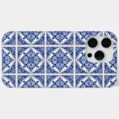 Mediterrane Tegels, Portugees, Azulejo, Majolica Case-Mate iPhone Case (Achterkant (horizontaal))