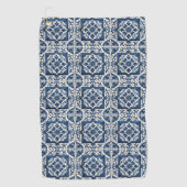 Mediterrane Tegels, Portugees, Azulejo, Majolica Golfhanddoek (Voorkant)