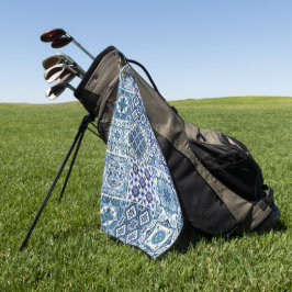 Mediterrane Tegels, Portugees, Azulejo, Majolica Golfhanddoek