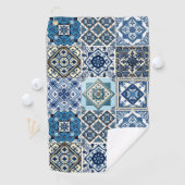 Mediterrane Tegels, Portugees, Azulejo, Majolica Golfhanddoek (Insitu)