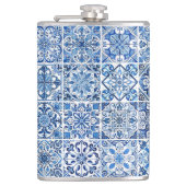 Mediterrane Tegels, Portugees, Azulejo, Majolica Heupfles (Voorkant)