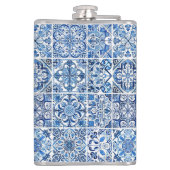 Mediterrane Tegels, Portugees, Azulejo, Majolica Heupfles (Achterkant)