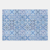 Mediterrane Tegels, Portugees, Azulejo, Majolica Inpakpapier Vel (Voorkant)