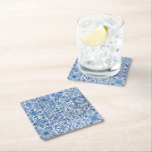 Mediterrane Tegels, Portugees, Azulejo, Majolica Kartonnen Onderzetters (Insitu)