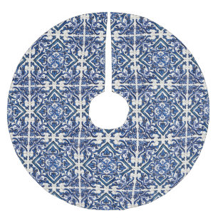 Mediterrane Tegels, Portugees, Azulejo, Majolica Kerstboom Rok