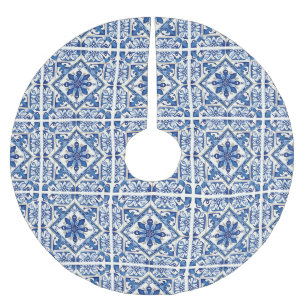 Mediterrane Tegels, Portugees, Azulejo, Majolica Kerstboom Rok