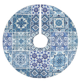 Mediterrane Tegels, Portugees, Azulejo, Majolica Kerstboom Rok