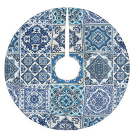 Mediterrane Tegels, Portugees, Azulejo, Majolica Kerstboom Rok