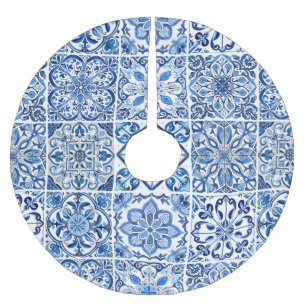 Mediterrane Tegels, Portugees, Azulejo, Majolica Kerstboom Rok