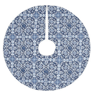 Mediterrane Tegels, Portugees, Azulejo, Majolica Kerstboom Rok