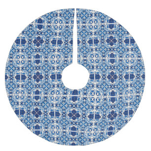 Mediterrane Tegels, Portugees, Azulejo, Majolica Kerstboom Rok