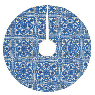 Mediterrane Tegels, Portugees, Azulejo, Majolica Kerstboom Rok