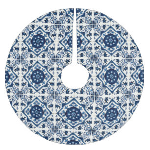 Mediterrane Tegels, Portugees, Azulejo, Majolica Kerstboom Rok