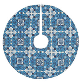 Mediterrane Tegels, Portugees, Azulejo, Majolica Kerstboom Rok