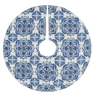 Mediterrane Tegels, Portugees, Azulejo, Majolica Kerstboom Rok