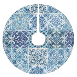 Mediterrane Tegels, Portugees, Azulejo, Majolica Kerstboom Rok