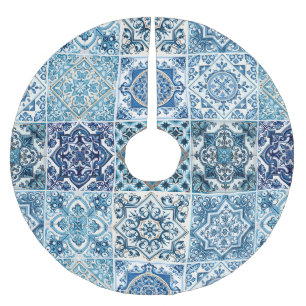 Mediterrane Tegels, Portugees, Azulejo, Majolica Kerstboom Rok