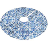 Mediterrane Tegels, Portugees, Azulejo, Majolica Kerstboom Rok (Gekanteld)