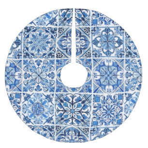 Mediterrane Tegels, Portugees, Azulejo, Majolica Kerstboom Rok